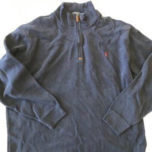 Mens 2XL TALL Polo Ralph Lauren Navy Blue Sweater